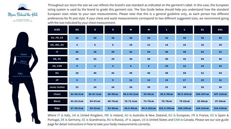 xlxxal|Women's Clothing Size Conversion for USA, UK and Europe.